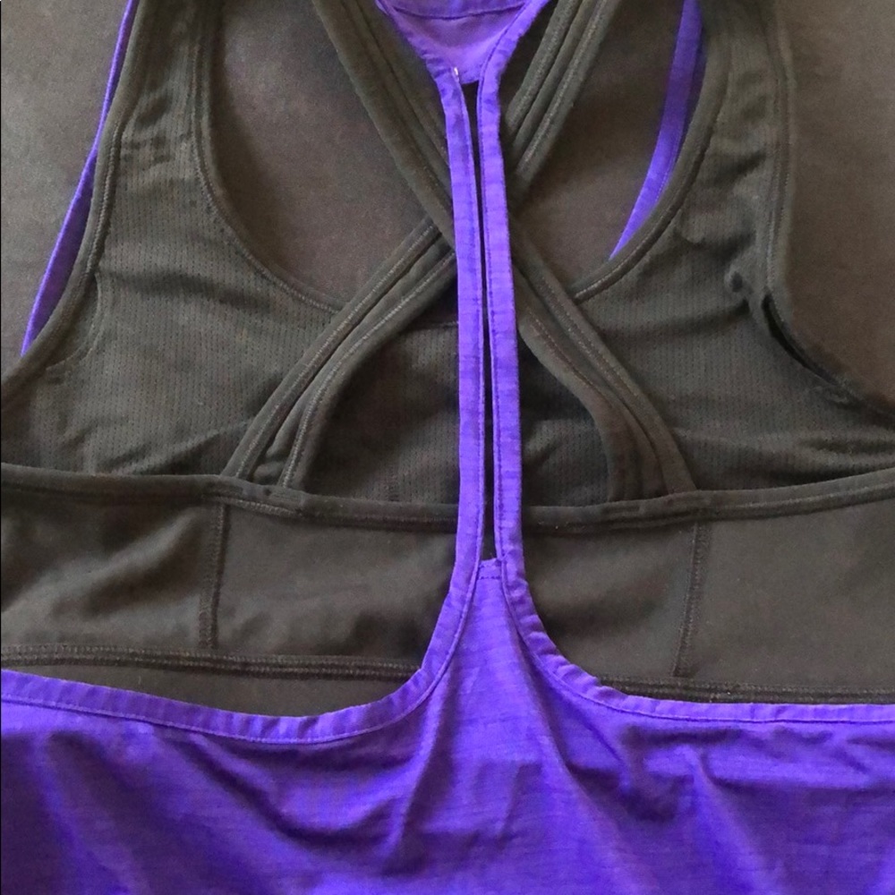 Athleta tank with attached sports bra